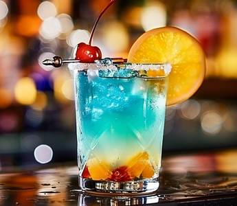 Curacao Punch Cocktail