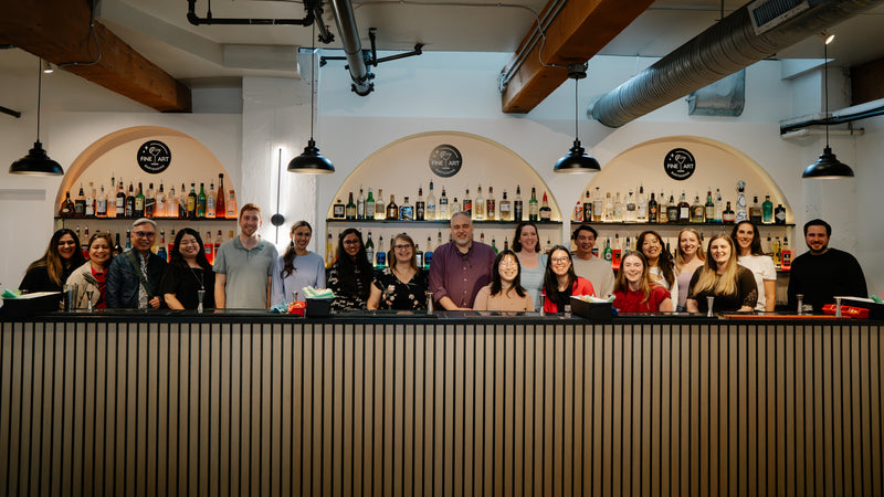 Students at the Fine Art bar