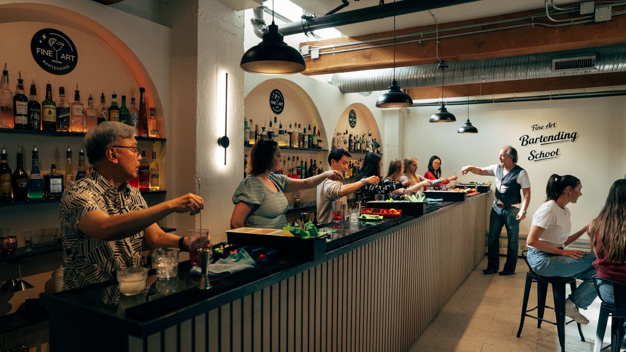 A day at Fine Art Bartending School